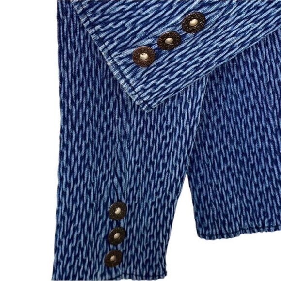 Christopher & Banks Blue Blazer/Jacket (Size Large) - Picture 5 of 7